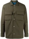 Paul Smith Flap-pocket Press-stud Jacket In Green