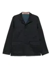 Paul Smith Flap-pockets Shirt Jacket In Blue