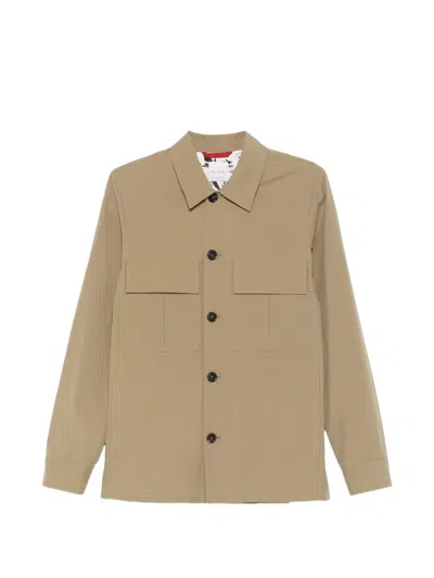 Paul Smith Flap-pocket Shirt In Brown