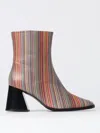 Paul Smith Women's Leather Signature Stripe 'baylis' Boots Multicolour In Bunt