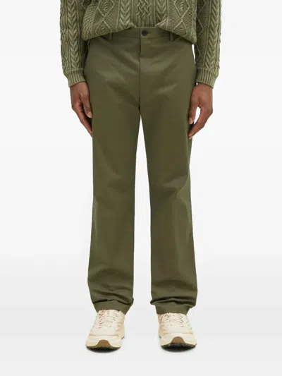 Paul Smith Flat-front Chinos In Green
