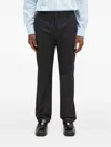 Paul Smith Flat-front Chinos In Black