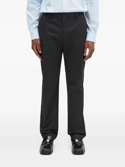 Paul Smith Flat-front Chinos In Black