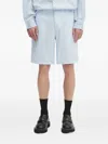 Paul Smith Flat-front Shorts In Blue