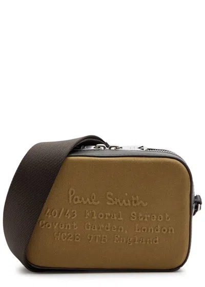 Paul Smith Flight Logo Canvas Cross-body Bag In Brown