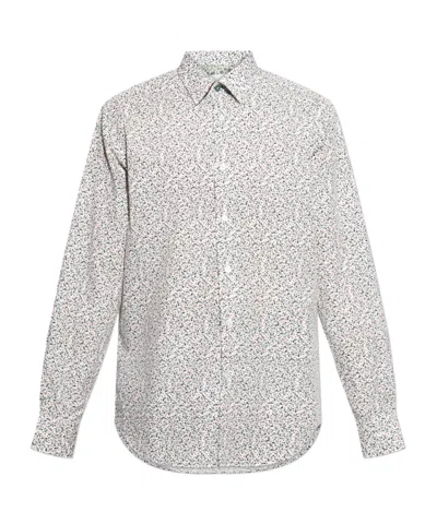 Paul Smith Floral-print Shirt In White