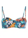 Paul Smith Floral-print Bikini Top In Multicolour