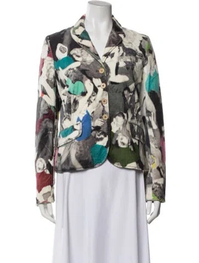 Pre-owned Paul Smith Floral Print Blazer In Multi