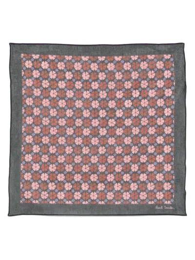 PAUL SMITH FLORAL-PRINT FOULARD