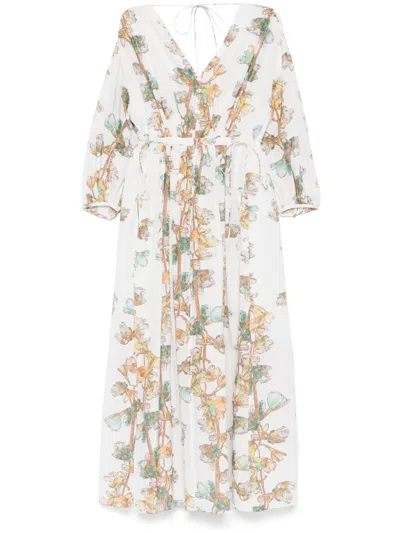 PAUL SMITH FLORAL-PRINT MAXI DRESS