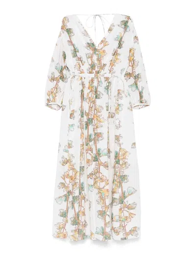 Paul Smith Floral-print Maxi Dress In White