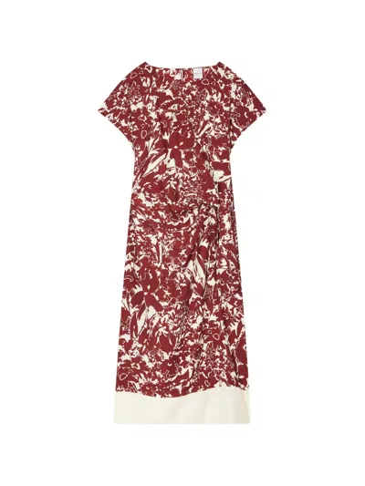 Paul Smith Floral-print Midi Dress In Multi