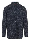 Paul Smith Men's Regular Fit Shirt With All-over Print In Blue