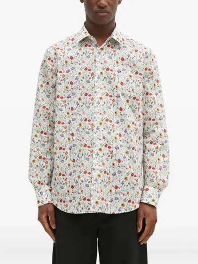 Paul Smith Floral Print Shirt In Multi
