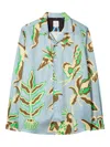 Paul Smith Floral-print Shirt In Blue