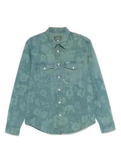 Paul Smith Floral-print Shirt In Green