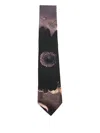 Paul Smith Floral-print Silk Tie In Black