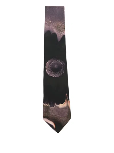 PAUL SMITH FLORAL-PRINT SILK TIE