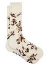 Paul Smith Floral-print Socks In White