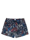 Paul Smith Men's Floral Print Swim Shorts In Blue