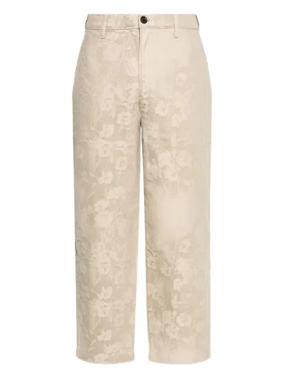 PAUL SMITH FLORAL-PRINT TROUSERS