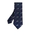 Paul Smith Floral Printed Pointed-tip Tie In Blue