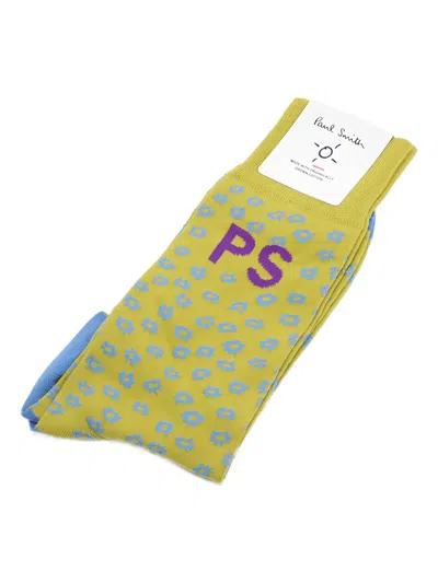 Paul Smith Floral Sock In Multi