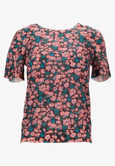 Paul Smith Floral-pattern Top In Wool And Alpaca In Multi