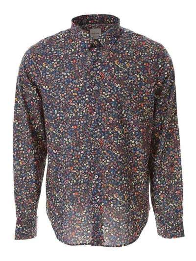 Paul Smith Flower Slim Fit Shirt In Multi