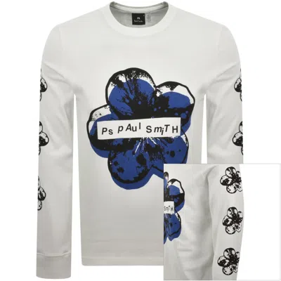 Paul Smith Flower Sweatshirt White