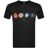 Paul Smith Stamps T Shirt Black In Black