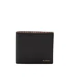 Paul Smith Signature Stripe Balloon Wallet In Black