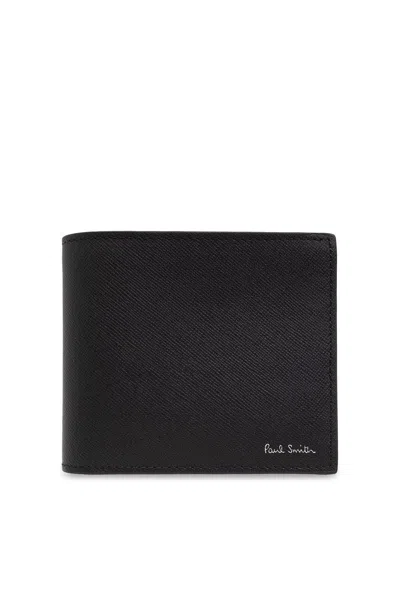 Paul Smith Folding Wallet With Logo In Black