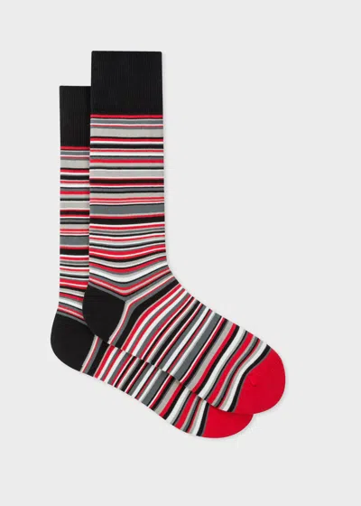 Paul Smith For Manchester United - Red 'signature Stripe' Socks