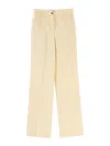 Paul Smith Fresh Wool Wide Trousers In White