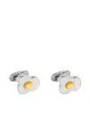 Paul Smith Fried Egg Cufflinks In Silver