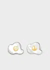 Paul Smith Fried Egg Cufflinks White In White