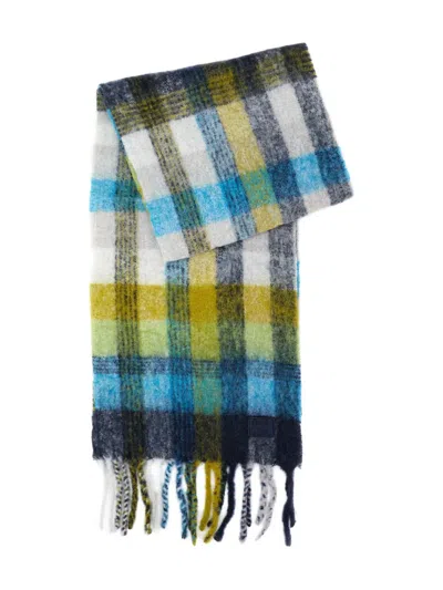 PAUL SMITH FRINGED CHECK SCARF