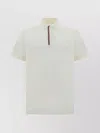 Paul Smith White Cotton Signature Stripe-trim Polo Shirt
