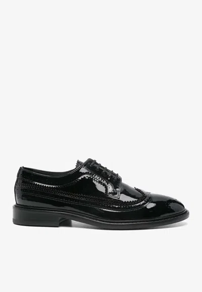 PAUL SMITH FUENTES BROGUE SHOES IN PATENT LEATHER