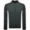 Paul Smith Full Zip Cardigan Green In Green