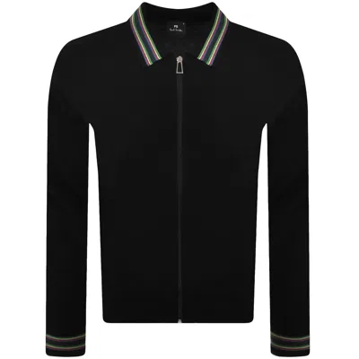 Paul Smith Full Zip Knit Cardigan Black