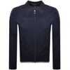 Paul Smith Full Zip Knit Cardigan Navy
