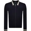 Paul Smith Full Zip Knit Cardigan Navy In Blue