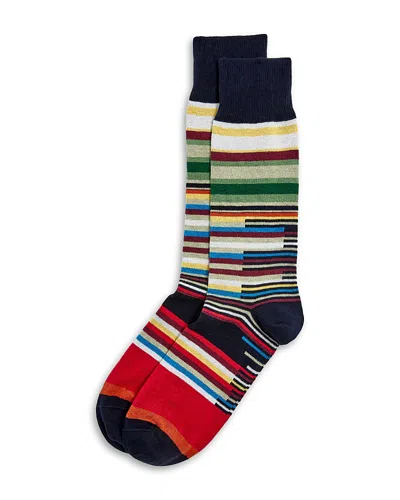 Paul Smith Fun Fair Striped Socks In Multi
