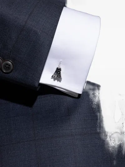 Paul Smith Ghost-motif Cufflinks In Neutral