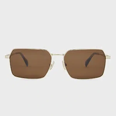Paul Smith Gold And Brown 'matheson' Sunglasses Multicolour