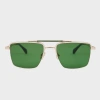 Paul Smith Gold And Green 'landor' Sunglasses Metallics In Metallics