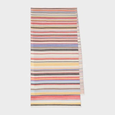 Paul Smith Gradient 'signature Stripe' Scarf Multicolour