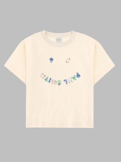Paul Smith Graphic Cotton T-shirt In White